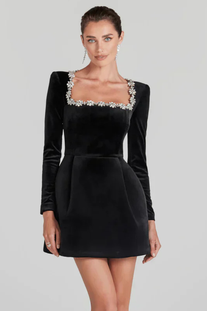 LOLA | Velvet Mini Jurk